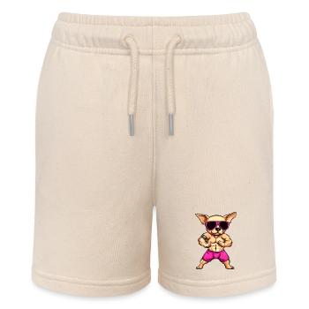 Fitness Chihuahua - Stanley/Stella Teenager Bio-Joggingshorts MINI BOLTER - Natur - Vorne