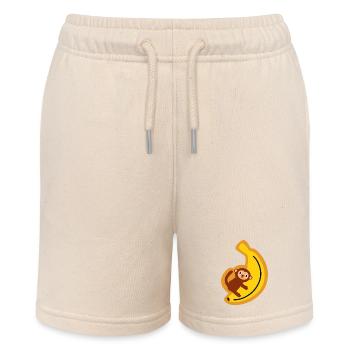 T-shirt banane singe drôle Un petit t-shirt jungle animal mignon - Short bio MINI BOLTER Stanley/Stella Ado - écru doux - Devant