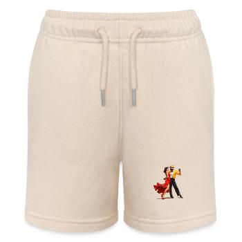 Self-confidence through dancing - Stanley/Stella MINI BOLTER Organic Teen Jogging Shorts - soft Ecru - Front
