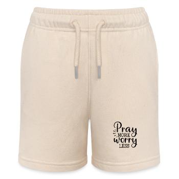 Priez plus, inquiétez-vous moins - Short bio MINI BOLTER Stanley/Stella Ado - écru doux - Devant