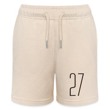 27 - Stanley/Stella MINI BOLTER Organic Teen Jogging Shorts - soft Ecru - Front