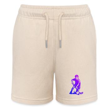 Floorball Stil für jeden Anlass - Stanley/Stella Teenager Bio-Joggingshorts MINI BOLTER - Natur - Vorne