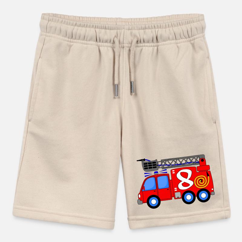 Fire engine 8 birthday children Stanley/Stella MINI BOLTER Organic Teen Jogging Shorts