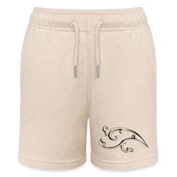 filigrane Verzierung links - Stanley/Stella Teenager Bio-Joggingshorts MINI BOLTER - Natur - Vorne