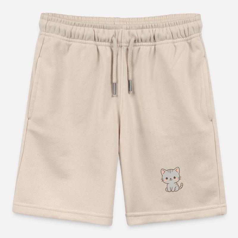 Cute Cat Electrical Pattern Design Stanley/Stella MINI BOLTER Organic Teen Jogging Shorts