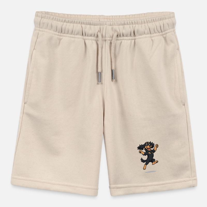Bouncing Cartoon Cocker Spaniel Stanley/Stella MINI BOLTER Organic Teen Jogging Shorts