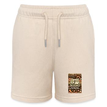 Bio Bärtner Selbstversorger Ökologischer Bauer Gar - Stanley/Stella Teenager Bio-Joggingshorts MINI BOLTER - Natur - Vorne