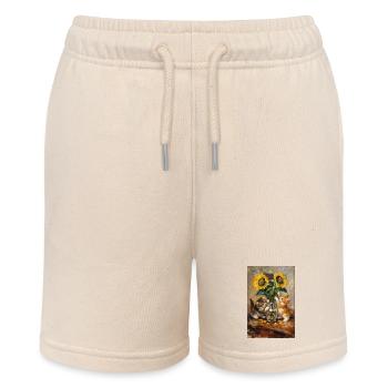 Sonnenblumen und Katzen Stillleben Henri Matisse - Stanley/Stella Teenager Bio-Joggingshorts MINI BOLTER - Natur - Vorne