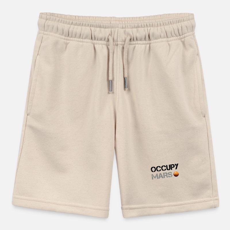 Occupy Mars Planet Space Explor Rocket Science Stanley/Stella MINI BOLTER Organic Teen Jogging Shorts