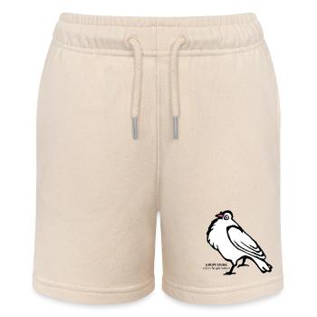 Kropftaube Taube illustration retro Ornithologie - Stanley/Stella Teenager Bio-Joggingshorts MINI BOLTER - Natur - Vorne