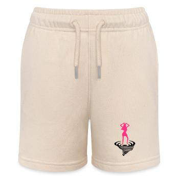 Dancing woman on tornado - Stanley/Stella MINI BOLTER Organic Teen Jogging Shorts - soft Ecru - Front