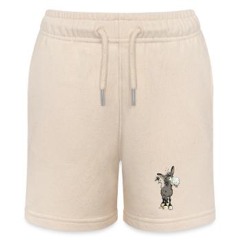 Witziger Esel - Stanley/Stella Teenager Bio-Joggingshorts MINI BOLTER - Natur - Vorne