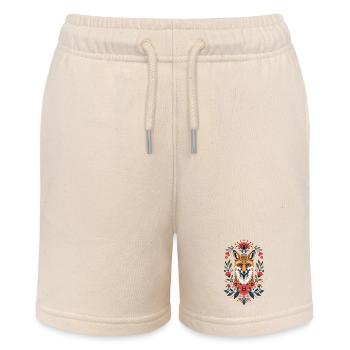 Blumenfuchs Porträt - Stanley/Stella Teenager Bio-Joggingshorts MINI BOLTER - Natur - Vorne