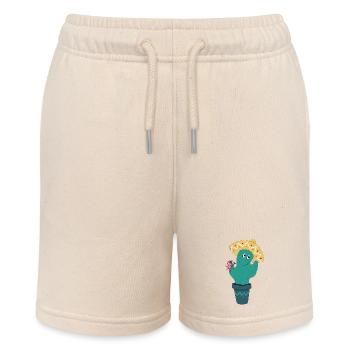 Mexican cactus - Stanley/Stella MINI BOLTER Organic Teen Jogging Shorts - soft Ecru - Front