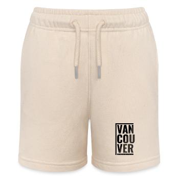 Vancouver Graphic with Stripes and Label - Stanley/Stella MINI BOLTER Organic Teen Jogging Shorts - soft Ecru - Front