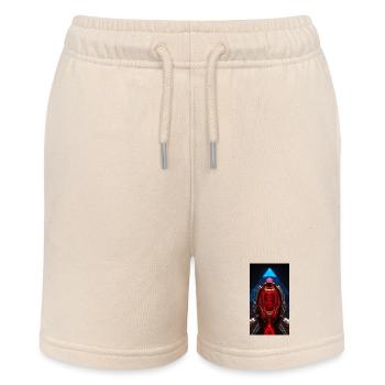 Roter Kristall RoboHände - Stanley/Stella Teenager Bio-Joggingshorts MINI BOLTER - Natur - Vorne