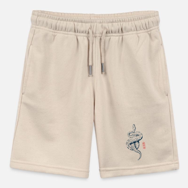 Python mit Kanji Stempel Stanley/Stella Teenager Bio-Joggingshorts MINI BOLTER