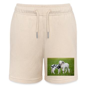 Lämmer Schwarz Weiss - Stanley/Stella Teenager Bio-Joggingshorts MINI BOLTER - Natur - Vorne
