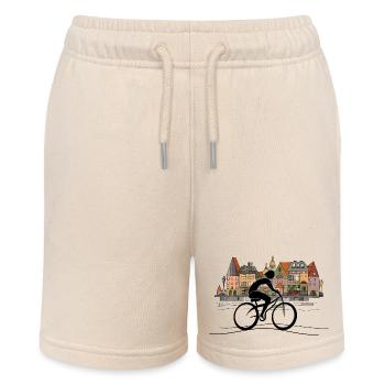 Radfahrer - Stanley/Stella Teenager Bio-Joggingshorts MINI BOLTER - Natur - Vorne