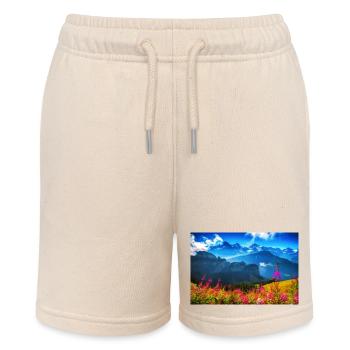 SUMMER ALPS - Stanley/Stella MINI BOLTER Organic Teen Jogging Shorts - soft Ecru - Front