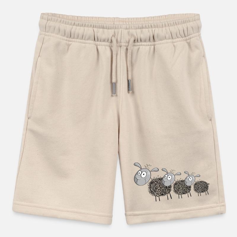 Three wool sheep - sheep cartoon Stanley/Stella MINI BOLTER Organic Teen Jogging Shorts