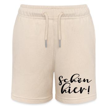 SCHÖN HIER - Stanley/Stella Teenager Bio-Joggingshorts MINI BOLTER - Natur - Vorne