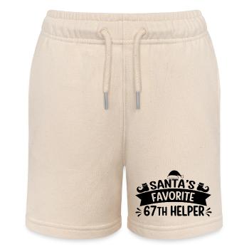 Santas Favorite 67th Helper - Stanley/Stella Teenager Bio-Joggingshorts MINI BOLTER - Natur - Vorne