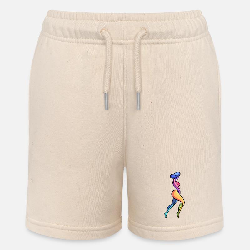 Féminité abstraite colorée - Short bio MINI BOLTER Stanley/Stella Ado - écru doux