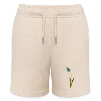 Grape hyacinth - Stanley/Stella MINI BOLTER Organic Teen Jogging Shorts - soft Ecru - Front