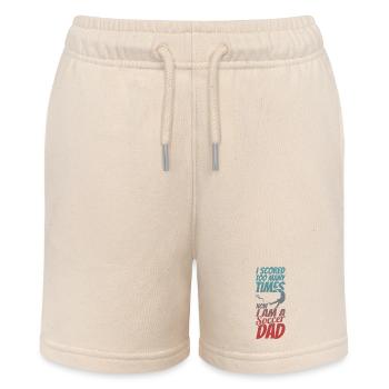 Fußball Papa - Stanley/Stella Teenager Bio-Joggingshorts MINI BOLTER - Natur - Vorne