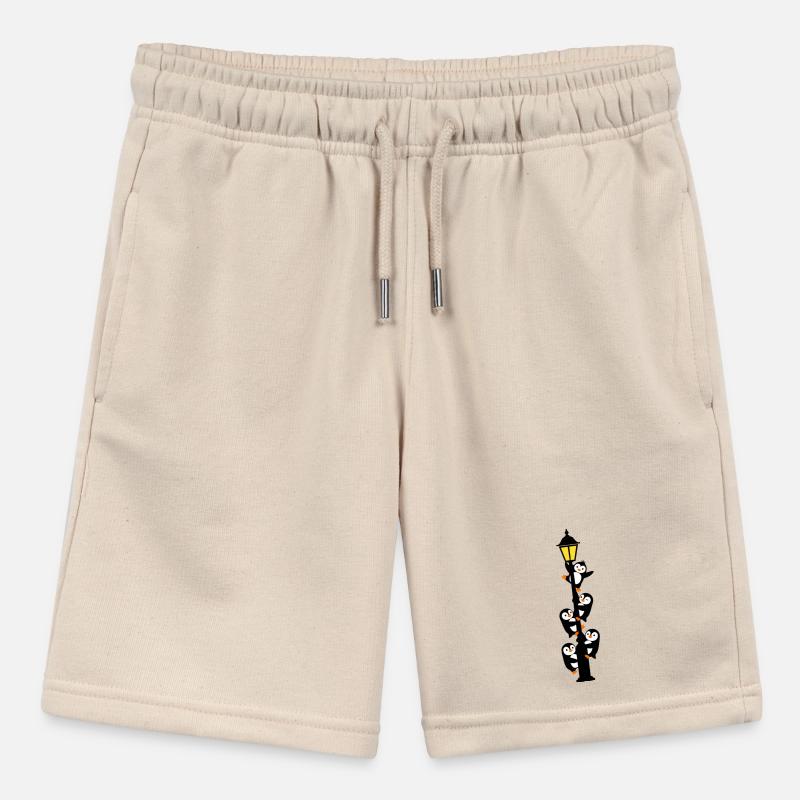 Penguins around a lamppost Stanley/Stella MINI BOLTER Organic Teen Jogging Shorts