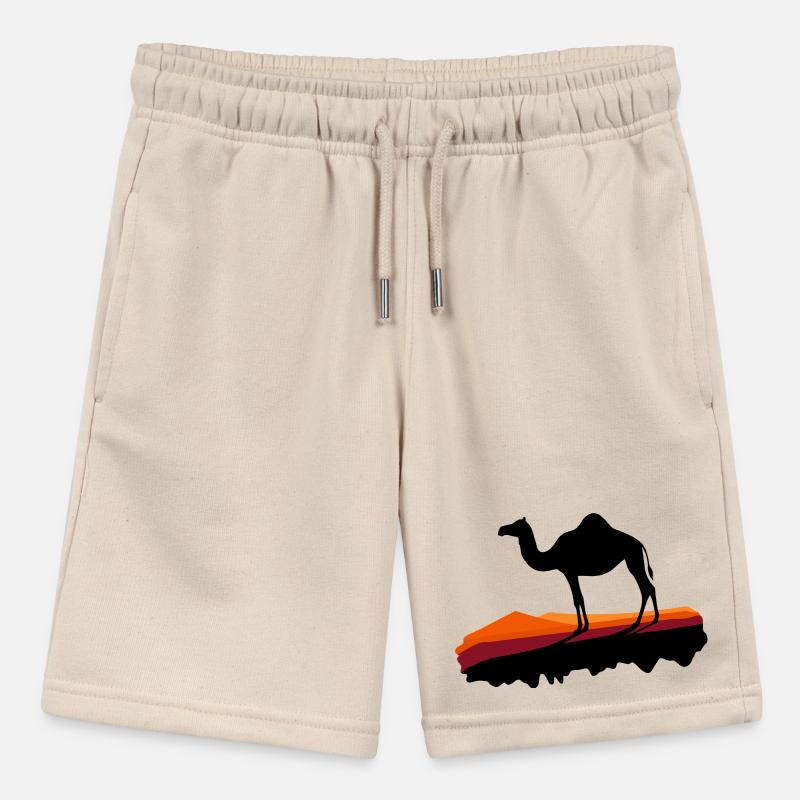 Dromedario nella luce della sera Pantaloncini sportivi ecologici MINI BOLTER per ragazzi di Stanley/Stella