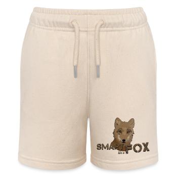 Fox smart fox smart as a fox - Stanley/Stella MINI BOLTER Organic Teen Jogging Shorts - soft Ecru - Front