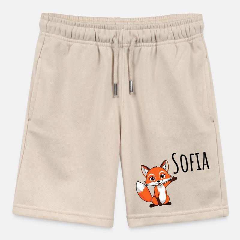 Fuchs - Mein Name ist Sofia - Süßes Waldtier Stanley/Stella Teenager Bio-Joggingshorts MINI BOLTER