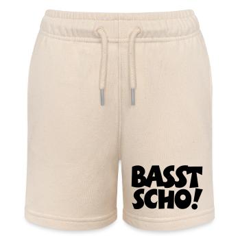 Basst Scho - Stanley/Stella Teenager Bio-Joggingshorts MINI BOLTER - Natur - Vorne