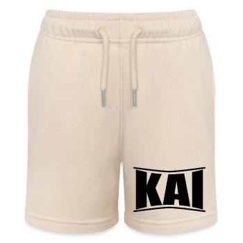 Name T-Shirt Kai T-Shirt Geschenkidee - Stanley/Stella Teenager Bio-Joggingshorts MINI BOLTER - Natur - Vorne
