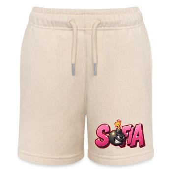 Sofia Graffiti Name Bomb Graffité 3D - Stanley/Stella Teenager Bio-Joggingshorts MINI BOLTER - Natur - Vorne