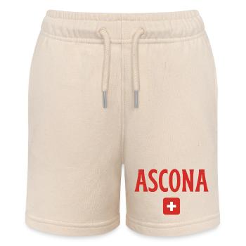 Ascona Schweiz Flagge - Stanley/Stella Teenager Bio-Joggingshorts MINI BOLTER - Natur - Vorne