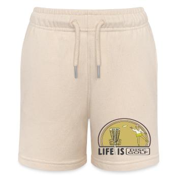 Discgolf für immer - Stanley/Stella Teenager Bio-Joggingshorts MINI BOLTER - Natur - Vorne