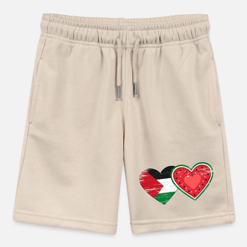 Palestine pastèque drapeau coeur utilisé Short bio MINI BOLTER Stanley/Stella Ado