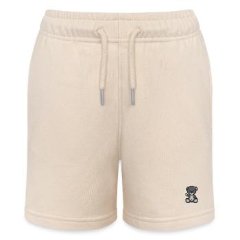 Pixel Bear Storm - Stanley/Stella MINI BOLTER Organic Teen Jogging Shorts - soft Ecru - Front