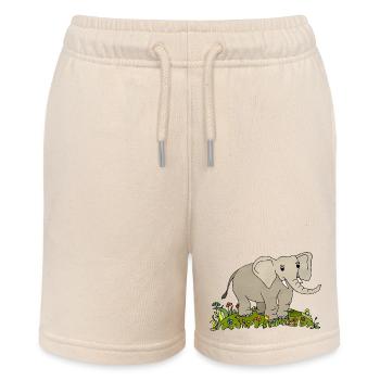 Elefant - Stanley/Stella Teenager Bio-Joggingshorts MINI BOLTER - Natur - Vorne