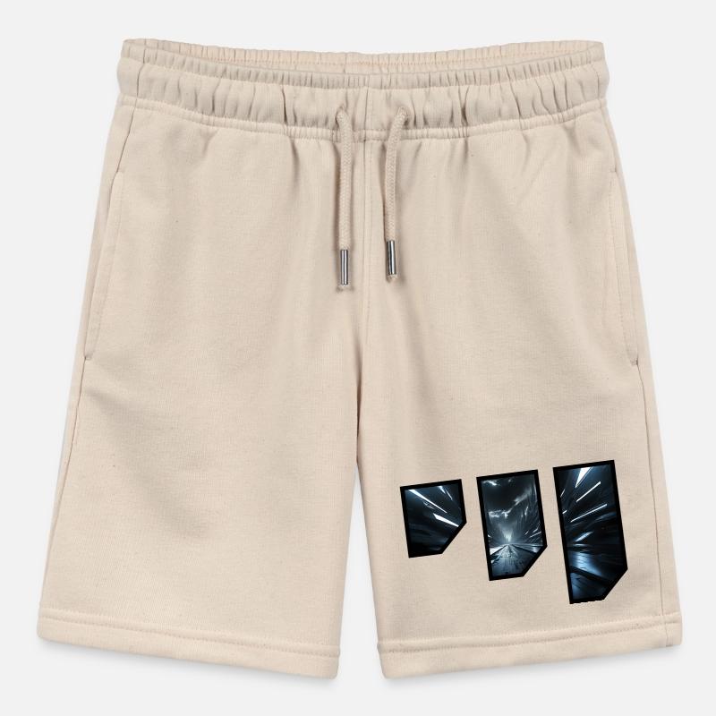 Futuristic Sci-Fi Corridor Design Stanley/Stella MINI BOLTER Organic Teen Jogging Shorts