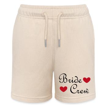 Bride Crew – Bachelor Party Shirt for Bride & Girlfriends - Stanley/Stella MINI BOLTER Organic Teen Jogging Shorts - soft Ecru - Front