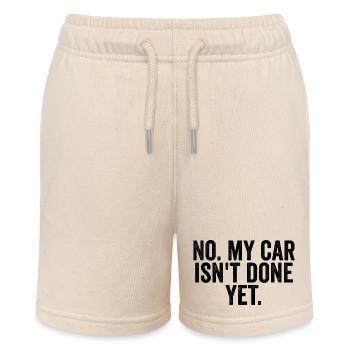 Nein, mein Auto ist noch nicht fertig! (Lustiger A - Stanley/Stella Teenager Bio-Joggingshorts MINI BOLTER - Natur - Vorne