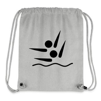 Synchronschwimmen - Stanley/Stella recycelter Gym Bag - Grau meliert - Vorne