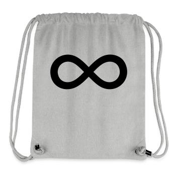 unendlich - Stanley/Stella recycelter Gym Bag - Grau meliert - Vorne