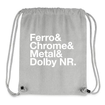 Ferro & Chrome & Metal & Dolby NR. - Stanley/Stella recycelter Gym Bag - Grau meliert - Vorne