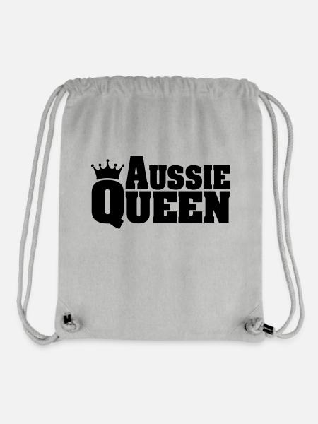 AUSSIE QUEEN Australian Shepherd - Stanley/Stella recycelter Gym Bag - Grau meliert