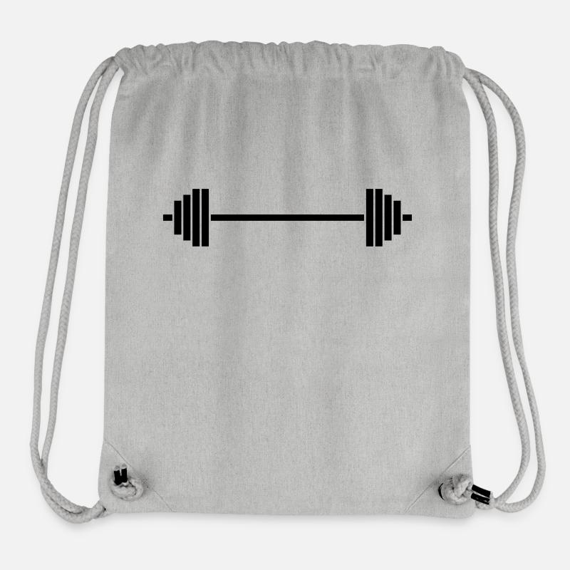Bodybuilding dumbbell - Stanley/Stella Recycled Gym Bag - heather grey